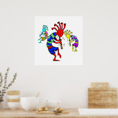 Poster Kokopelli Art Music Trio (Cuisine)