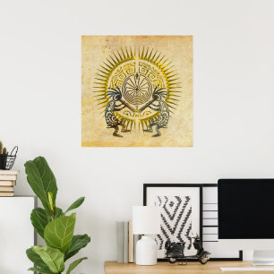 Poster Kokopelli Duo - Homme Dans Le Maze - Soleil 1