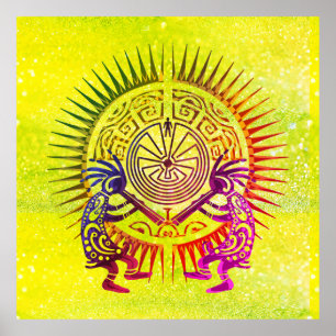 Poster Kokopelli Duo - Homme Dans Le Maze - Sun 1a