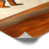 Poster Kokopelli Et Cactus (Coin)