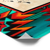 Poster Kokopelli Sud-Ouest Jouant L'Affiche De Flûte (Coin)