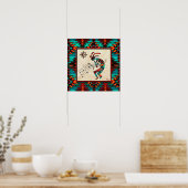 Poster Kokopelli Sud-Ouest Jouant L'Affiche De Flûte (Cuisine)