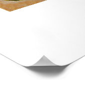 Poster Kokopelli sur papier de riz et Arrière - plan pein (Coin)