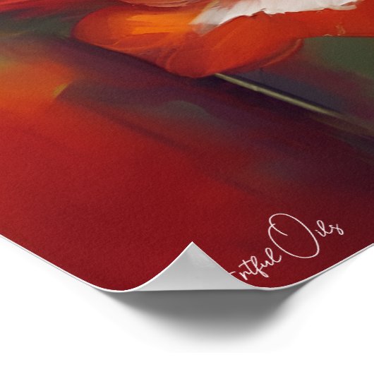 Poster | Kolibrie | Olieverfstijl (Hoek)