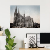 Poster Kölner Dom um 1900 - Cathédrale de Cologne (Bureau à domicile)