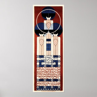 Poster KOLOMAN MOSER V Sacrum V Jahr Vienne Sécession