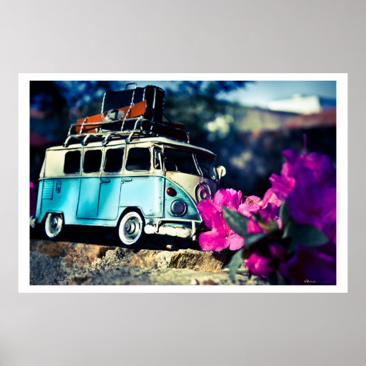 Poster Kombi azul (Devant)