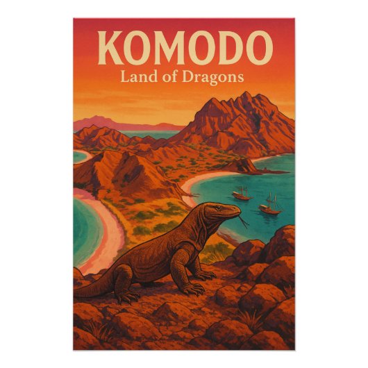Poster KOMODO – Terre des Dragons (Devant)