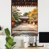 Poster Komorebi - Le Temple Ensoleillé (Bureau à domicile)