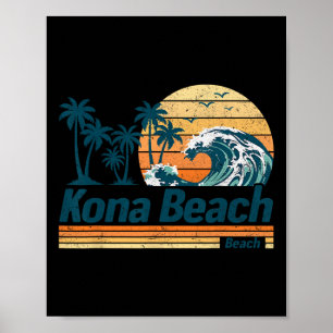 Poster Kona Beach Group Vacances familiales jumelées Été