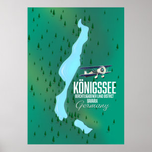 Poster Königssee Berchtesgadener Allemagne