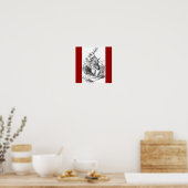 Poster konijn (Keuken)