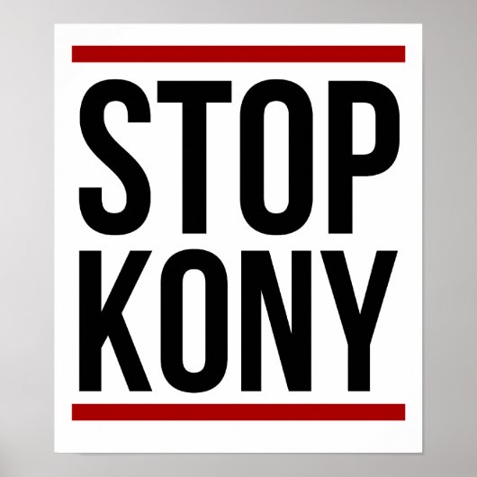 Poster Kony 2012 - Stop Kony (Devant)