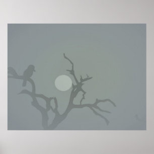 Poster Kookaburra dans la fumée