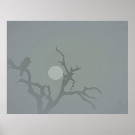 Poster Kookaburra dans la fumée (Devant)