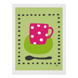 poster kopje met stippen perfect poster