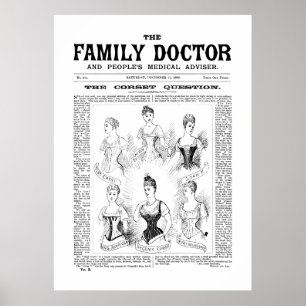 Poster korsetten The Family Doctor 21 dec 1889