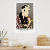 Poster Kōshirō Matsumoto IV de Sharaku en tant que Saka (Cuisine)