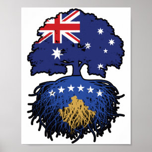 Poster Kosovo Kosovo Australie Australie racine des arbre