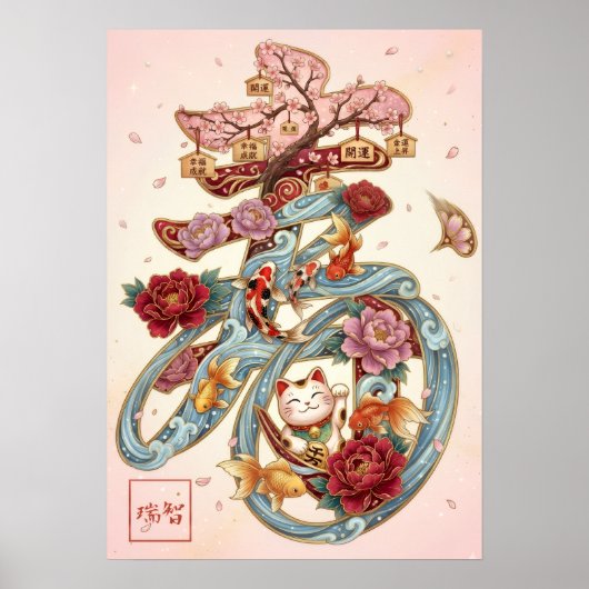 Poster Kotobuki: Calligraphy "Celebration"260020226 (Devant)