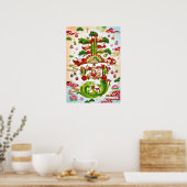 Poster Kotobuki: Calligraphy "Celebration" Art260020004 (Cuisine)