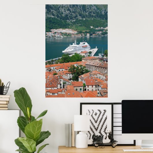 Poster Kotor in Montenegro (Bureau à domicile)