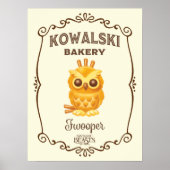 Poster Kowalski Bakery Fwooper (Devant)