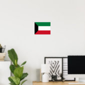 Poster Koweït - Drapeau - (Bureau à domicile)