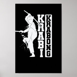 Poster Krabi Krabong Training Kunst