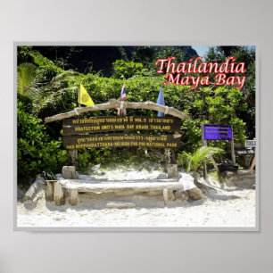 Poster Krabi - Maya Bay - Thaïlande -