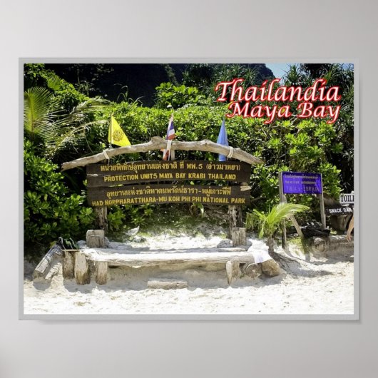 Poster Krabi - Maya Bay - Thaïlande - (Devant)