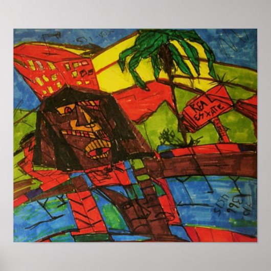 Poster krach immobilier (Devant)