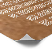 Poster Kraft Tournesol Automne 9 Mariage de table (Coin)