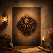 Poster Kraken Marque Sigil Pirate