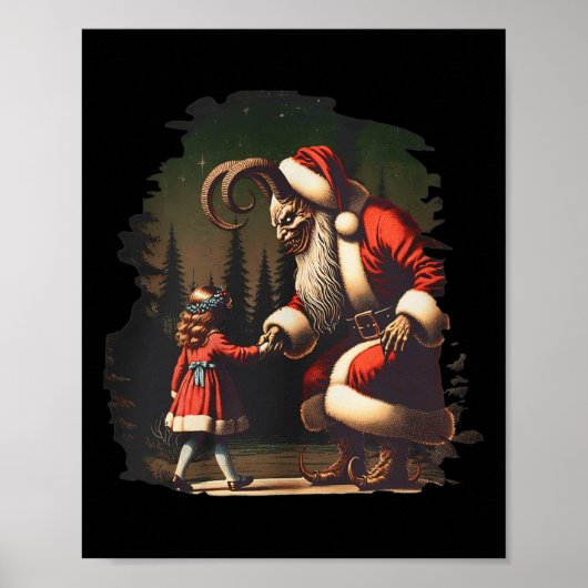 Poster Krampus Dark Christmas Joyeux Krampus Horro de vac (Devant)