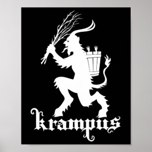 Poster Krampus de Noël Épouvantable Xmas Horreur Occulte 