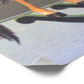 Poster Krampus Équitation Hobbyhorse Avec Garçon (Coin)