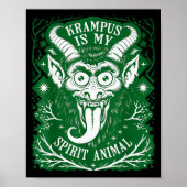 Poster Krampus Is My Srit Animal German Folklore For Kram (Devant)