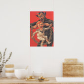 Poster Krampus Punir Petite Oreille Garçon (Cuisine)