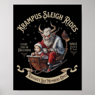 Poster Krampus Sleigh Rides
