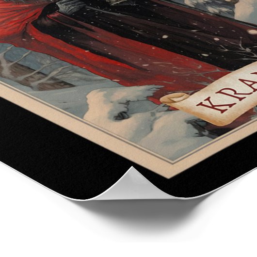 Poster Krampus Tarot Card Design Noël Hail Père Noël Chri (Coin)