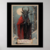 Poster Krampus Tarot Card Design Noël Hail Père Noël Chri (Devant)
