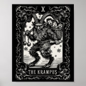 Poster Krampus Tarot Card Design Noël Saison Evil Pa (Devant)