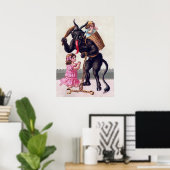 Poster Krampus vintage (Bureau à domicile)