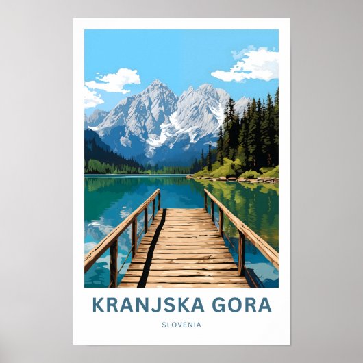 Poster Kranjska Gora Slovénie Imprimer (Devant)