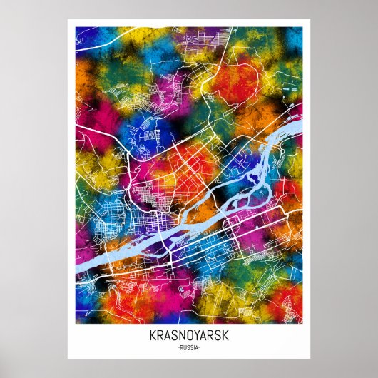 Poster Krasnoïarsk Russie (Devant)