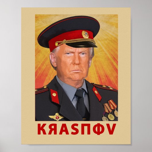 Poster Krasnov Trump (Devant)