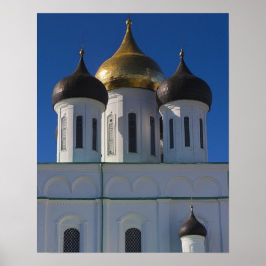 Poster Kremlin de Pskov et cathédrale de la Trinité (Devant)