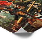 Poster Kreuzritter vor Christkind (Coin)