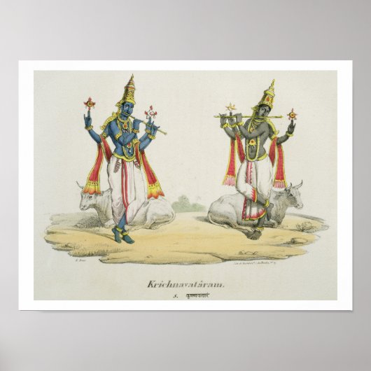 Poster Krishna Venugopala, gravée par de Marlet et du B (Devant)